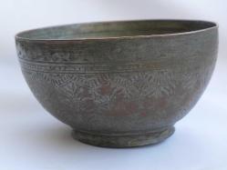 Osmanlı Dönemi İşlemeli Bakır Kase