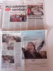 Cumhuriyet Gazetesi - 13 Kasım 2016 - Burak Yılmaz Lefter'i Geçti - Romalı Karalahana - Küresel Isınma Dünyayı Dönüştürmeye Başladı- Roma Bostanı - Avrasya Maratonu - Akın Atalay Tutuklandı - Oyucu Şebnem Bozoklu - Hedef Rejim Değişikliği