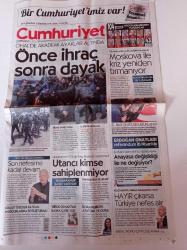 Cumhuriyet Gazetesi - 11 Şubat 2017 - Beşiktaş Otobüsüne Taşlı Saldırı - Yeniden Yenilenen Ahmet Kaya - Ceylan Ertem - Giyilebilir Kalp Pilinin Mucidi 32 Yaşında Canan Dağdeviren - Hrant Dink - OHAL'de Akademi Ayaklar Altında - Recep Tayyip Erdoğan Onayladı Referandum 16 Nisan'da