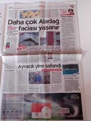 Cumhuriyet Gazetesi - 11 Şubat 2017 - Beşiktaş Otobüsüne Taşlı Saldırı - Yeniden Yenilenen Ahmet Kaya - Ceylan Ertem - Giyilebilir Kalp Pilinin Mucidi 32 Yaşında Canan Dağdeviren - Hrant Dink - OHAL'de Akademi Ayaklar Altında - Recep Tayyip Erdoğan Onayladı Referandum 16 Nisan'da