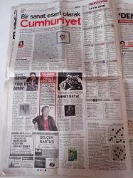 Cumhuriyet Gazetesi - 11 Şubat 2017 - Beşiktaş Otobüsüne Taşlı Saldırı - Yeniden Yenilenen Ahmet Kaya - Ceylan Ertem - Giyilebilir Kalp Pilinin Mucidi 32 Yaşında Canan Dağdeviren - Hrant Dink - OHAL'de Akademi Ayaklar Altında - Recep Tayyip Erdoğan Onayladı Referandum 16 Nisan'da