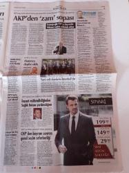 Cumhuriyet Gazetesi - 26 Eylül 2014 - UEFA Bizi Gözetliyor - Tuncel Kurtiz Anılıyor - Hadrian Tapınağı Eritip Yol Yapmışlar - Hitler'in Soyunu Kurutma Planı - Devlet Gözünü Çengelköy'e Dikti - Sıra Geldi Karma Eğitme - Kültür Müşteşarından Ambargo