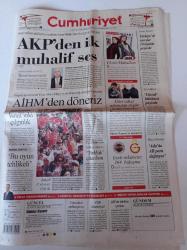 Cumhuriyet Gazetesi - 28 Mart 2010 - Zirvede Ezeli Derbi Ateşi -  Beşiktaş - Rauf Denktaş Avrupa Birliği Adada Para Dağıtıyor - Deniz Feneri Davasında Türkiye'de Savcılar 10 Kişinin Peşinde - AKP'den İlk Muhalif Ses -BDP'nin Önerisi Türklük Çıkarılsın - Adnan Polat Yeniden Başkan