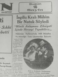 Tıpkı Basım - Dev Boy Fotokopi Kağıdında - Tan Gazetesi - Newspaper - 9 İkinciteşrin 1938 - 9 Kasım 1938 - 9 November 1938 - Büyük Şefin Sıhhati - İngiliz Kralı Mühim bir nutuk söyledi - Frankistlerin Yeni Zaferleri - Bir Ana Günü İstiyoruz - Fransız Başvekili Dalayide - Japonya, Garbi Çine de Taaruzu hazırlandı - Soyulduğunu 4 ay sonra zabıtadan öğrenen otel - Fransa, Almanya ile Anlaşmaya çalışıyor - Kral ve Kraliçenin Parlamentoya giderken alınmış resimlerinden -