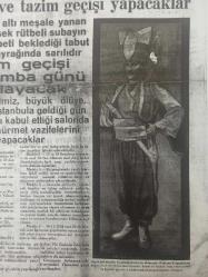 Tıpkı Basım - Dev Boy Fotokopi Kağıdında - Haber Akşam Postası Gazetesi - Newspaper - 14 İkinciteşrin 1938 - 14 Kasım 1938 - 14 November 1938 - Atatürk'ün tabutu önünden İstanbullular üç gün üç gece matem ve tazim geçişi yapacaklar - Mustafa Kemal Atatürk bir maskeli balo münasebetiyle bu kıyafeti giymiş ve kıyafet müsabakasında birinci olmuştur - Şefimizin İstanbul'a geldiği gün İstanbulluları kabul ettiği salonda tazim ve hürmet vazifelerini yapacaklar - Atatürk'ten Türk gençliğine -