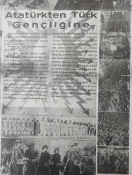 Tıpkı Basım - Dev Boy Fotokopi Kağıdında - Haber Akşam Postası Gazetesi - Newspaper - 14 İkinciteşrin 1938 - 14 Kasım 1938 - 14 November 1938 - Atatürk'ün tabutu önünden İstanbullular üç gün üç gece matem ve tazim geçişi yapacaklar - Mustafa Kemal Atatürk bir maskeli balo münasebetiyle bu kıyafeti giymiş ve kıyafet müsabakasında birinci olmuştur - Şefimizin İstanbul'a geldiği gün İstanbulluları kabul ettiği salonda tazim ve hürmet vazifelerini yapacaklar - Atatürk'ten Türk gençliğine -