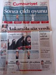 Cumhuriyet Gazetesi - 21 Nisan 2012 - Başbakan Erdoğan'ın Bitmeyen Galatasaray Öfkesi - Dünyanın Çatısına Bilim Merkezî - Afrika'nın Hazinesi Yeraltında - Bahreyn'de Formula 1 Yarışları Öncesinde Gösteri - Bir Yıldız Daha Kaydı Ayten Alpman - Deniz Feneri - YGS'de Başarı Oranı Düştü