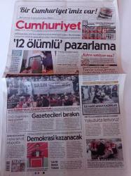 Cumhuriyet Gazetesi - 26 Ocak 2017 - Arda Turan - Anadolu Efes - Göksu 100 Yıl Kaybetti - Trump Baş Yırtıcı - Gladyatör Okulu Mu - Everest Küçülüyor - Hayata Dönüş Katliamı - Uğur Mumcu Anılıyor - El Bab'ta Çatışma 1 Şehit 5 Yaralı - CHP Sözcüsü Selin Sayek Böke - Ahmet Türk - Referandum Hazırlığı - Kadri Gürsel
