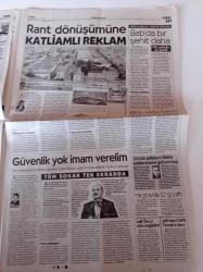 Cumhuriyet Gazetesi - 26 Ocak 2017 - Arda Turan - Anadolu Efes - Göksu 100 Yıl Kaybetti - Trump Baş Yırtıcı - Gladyatör Okulu Mu - Everest Küçülüyor - Hayata Dönüş Katliamı - Uğur Mumcu Anılıyor - El Bab'ta Çatışma 1 Şehit 5 Yaralı - CHP Sözcüsü Selin Sayek Böke - Ahmet Türk - Referandum Hazırlığı - Kadri Gürsel