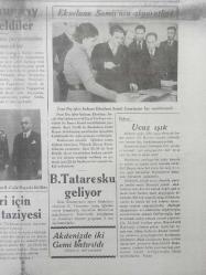 Tıpkı Basım - Dev Boy Fotokopi Kağıdında - Ulus Gazetesi - Newspaper - 26 Birinciteşrin 1937 -  26 Ekim 1937 - 26 October 1937 - B. Celâl Bayar başvekil - İktisat ve ziraat vekâleti vekilliğine B. Şakir Kesebir, Sıhhiyeye Dr. Hulusi Alataş getirildi - Resmi tebliğ - Yugoslav ve Yunan genel kurmay heyetleri dün şehrimize geldiler - Ekselans Samii'nin ziyaretleri - Balkan Orduları - Hava şehitleri için B.Ş. Kaya'nın taziyesi - B. Tataresku geliyor - Ucuz ışık -