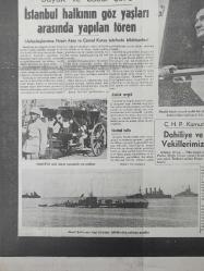 Tıpkı Basım - Dev Boy Fotokopi Kağıdında - Ulus Gazetesi - Newspaper - 20 Sonteşrin 1938 - 20 Kasım 1938 - 20 November 1938 - Ata bugün Ankara'da - Bütün İstanbul Büyük ölüyü çok içli bir törenle uğurladı - İstanbul halkının gözyaşları arasında yapılan tören - C.H.P Kamutay grubunda Dahiliye ve Hariciye vekillerimizin izahatı - Atatürk'ün Aziz naaşını taşıyacak top arabası - Ebedî şefin son teşyi törenine iştirak eden yabancı gemiler -