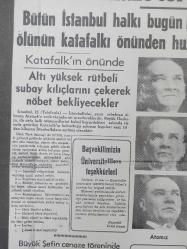 Tıpkı Basım - Dev Boy Fotokopi Kağıdında - Ulus Gazetesi - Newspaper - 16 Sonteşrin 1938 - 16 Kasım 1938 - 16 November 1938 - Milli cenaze töreni başlıyor - Bütün İstanbul halkı bugün Dolmabahçe'de büyük ölünün Katafalkı önünden huşu ve tazimle geçecek - Celâl Bayar hükümetine tam itimadını bildirdi - Partiye gelen binlerce Telgraf - Altı yüksek rütbeli subay kılıçlarını çekerek nöbet bekleyecekler - Başvekilimizin Üniversitelilere teşekkürleri - Büyük kayıp dolayısıyla umumî acının tezahürleri - Yabancı devletleri temsil edecek heyetler -