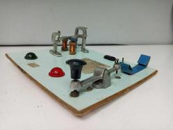 Antika Okul Mors Alfabesi Deney Laboratuvar Aleti