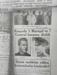 Tıpkı Basım - Dev Boy Fotokopi Kağıdında - Son Posta Gazetesi - Newspaper - 13 Haziran 1937 - 13 June 1937 - Atatürk'ün ulvi bir hareketi - Büyük Önder milyonlar değerindeki çiftliklerini fabrikalarını, binalarını millete hediye ettiler - Atatürk bizim en kıymetli hazinemizdir - Atatürk'ün seyahat intibaları - Rusya'da 1 Mareşal ve 7 General kurşuna dizildi - Yeni Sakarya köprüsü bu hafta açılıyor - İdama mahkum edilen kumandanlar kimlerdir - Atatürk yarın geliyor -