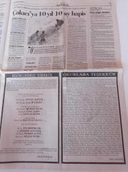 Cumhuriyet Gazetesi - 1 Mart 2006 - Kemal Unakıtan İsyanı Büyüyor - Fahriye Erdal'a 4 Ay Hapis - Serbest Piyasa Kurulu Kaos İçinde - Caferi'yle Temas Talabani'yi Kızdırdı - Başbakan Recep Tayyip Erdoğan