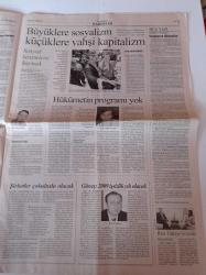 Cumhuriyet Gazetesi - 23 Eylül 2008 - Beşiktaş Genel Menajeri Sinan Engin- Yeni Diego Mesut Özil - Fatih Terim Viyana'da - Hayat Kurtaran HPV Testi -Angela Merkel - Türkiye Krizi Bekliyor - Hadi Çaman'ı Yitirdik