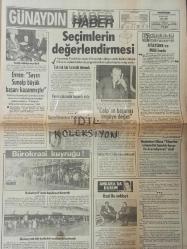 Orijinal Günaydın Gazetesi - Newspaper - 10 Kasım 1983 - 10 November 1983- Atatürk'ün ölüm yıldönümü - Her aileye bir çocuk - Atatürk ve Milli İrade - Cüneyt Arcayürek - Turgut Özal - Kenan Evren - Turgut Sunaalp - Bankalar taze para bekleyişine girdi - Balık avına ara verildi - Yabancı dil bilmeyenin bizde hiç şansı yok - Atatürk İlk kabinesine 30 yaşında bakan almıştı - 10 Kasım'larda yas tutmak - Türk milletinin en büyük talihi Atatürk'tür - Atatürk ve spor - Yüzme ve kürek sporu en büyük tutkusuydu - Sevgi-Yüksel Göynümer - Hava kuvvetlerimizin son emekli kadın subayı: Sevgi Albay- Belçika'da da deprem bizi buldu - İstanbul'da nem oranı artınca doktorlar halkı uyardı -