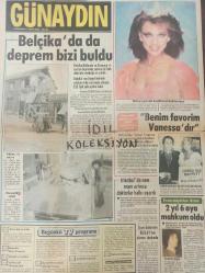 Orijinal Günaydın Gazetesi - Newspaper - 10 Kasım 1983 - 10 November 1983- Atatürk'ün ölüm yıldönümü - Her aileye bir çocuk - Atatürk ve Milli İrade - Cüneyt Arcayürek - Turgut Özal - Kenan Evren - Turgut Sunaalp - Bankalar taze para bekleyişine girdi - Balık avına ara verildi - Yabancı dil bilmeyenin bizde hiç şansı yok - Atatürk İlk kabinesine 30 yaşında bakan almıştı - 10 Kasım'larda yas tutmak - Türk milletinin en büyük talihi Atatürk'tür - Atatürk ve spor - Yüzme ve kürek sporu en büyük tutkusuydu - Sevgi-Yüksel Göynümer - Hava kuvvetlerimizin son emekli kadın subayı: Sevgi Albay- Belçika'da da deprem bizi buldu - İstanbul'da nem oranı artınca doktorlar halkı uyardı -