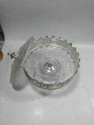 ALMAN GÜMÜŞÜ VE CAMDAN ŞEKERLİK KUTU