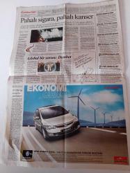 Cumhuriyet Gazetesi - 15 Kasım 2007 - Dünya Ampute Futbol Şampiyonası - Pahalı Sigara Pahalı Kanser - Global Bir Sorun Diyabet - Erkan Can En İyi Erkek Oyuncu - Militan Gibi Avukat Abdurrahman Sarıoğlu - Jetler Kuzey Irak'a Geçmedi - Santrale Çernobil Denetimi -; Meclis'te Gerilla Kavgası