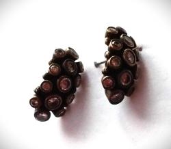 GÜMÜŞ OTANTİK ELMAS TASARIMLI QUARTZ KÜPE