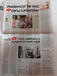 Cumhuriyet Gazetesi - 13 Ocak 2016 - Galatasaray Başkanı Dursun Özbek'ten 8 Aylık Rapor - Tolunay Kafkas - IŞİD'den Sultanahmet'te Canlı Bomba Eylemi - Türkan Elçi - Fadime Göktepe - İran'dan ABD Askerlerine Gözaltı - Recep Tayyip Erdoğan Üniversiteye Savaş Açtı