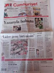 Cumhuriyet Gazetesi - 16 Mayıs 2010 - Ligde Sözün Bittiği Yer Şampiyon Belli Oluyor - Futbolda Psikolojik Savaş - Alliaoni Yolunda - Benim Tombul Seven Ressamım Botero- 2 Bin 300 Yıllık İlaç Şişesi - Deniz Baykal'ın İstifasının Ardından Kim Lider Olacak - Yerli Malı Destanlar - Ekümenik Tartışması
