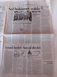 Cumhuriyet Gazetesi - 25 Ocak 2015 - Masa Tenisinde Fenerbahçe Finalde - Atletico Madrid - Dirk Kuyt - Dijital Van Gogh - Adım Adım Cervantes- SYRİZA Solladı Geliyor - 17 Aralık Savcısı Celal Kara- Bilal Erdoğan - Selahattin Demirtaş - Recep Tayyip Erdoğan