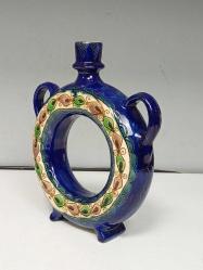 Antika Korond Üretimi El Yapımı El Boyama Sırlı  Seramik Karaf