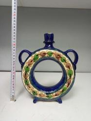 Antika Korond Üretimi El Yapımı El Boyama Sırlı  Seramik Karaf