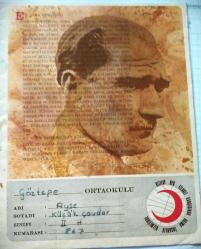 ÖĞRENCİ KARNESİ İLK VE ORTAOKUL 1967-1975 ÖĞRETİM YILI