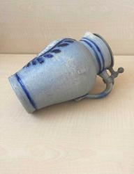 ZİN KAPAKLI AVRUPA SÜRAHİ KOLEKSİYONLUK KALIN PORSELEN SÜRAHİ