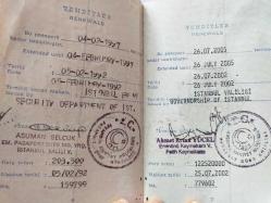 PASAPORT 1991 TARİHLİ ÇOK VİZELİ