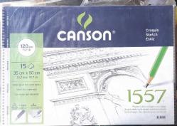 Antika - Resim Defteri 35x50 Cm 120 Gramaj  15 Yp  Kuru Teknik İçin Canson  Marka 2 Adetli Paket - kitantik - kitaLog