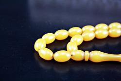 ATEŞ KEHRİBARI GÜMÜŞ PÜSKÜLLÜ  TESBİH ORJİNAL SIFIR (ISIMSIZ RAF