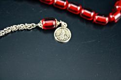 ATEŞ KEHRİBARI GÜMÜŞ PÜSKÜLLÜ  TESBİH ORJİNAL SIFIR (ISIMSIZ RAF