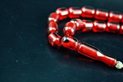 ATEŞ KEHRİBARI GÜMÜŞ PÜSKÜLLÜ  TESBİH ORJİNAL SIFIR (ISIMSIZ RAF