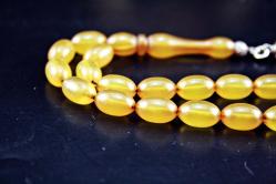 ATEŞ KEHRİBARI GÜMÜŞ PÜSKÜLLÜ  TESBİH ORJİNAL SIFIR (ISIMSIZ RAF