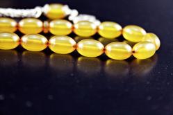 ATEŞ KEHRİBARI GÜMÜŞ PÜSKÜLLÜ  TESBİH ORJİNAL SIFIR (ISIMSIZ RAF