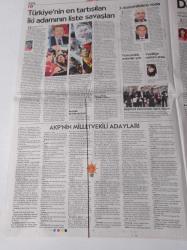 Cumhuriyet Gazetesi - 8 Nisan 2015 - Erman Toroğlu - Can Çobanoğlu - Takım Sporlarında Madalya Patlaması - Masatenisi - Hakan Çalhanoğlu - New York'a Korsan Casus Büstü Diktiler - Yapay Penis Haftada Bir Kere Çalışıyormuş- Ülfet Ertel Yaşamını Yitirdi - Haydi Çocuklar Meclis'e - Hüda Kaya - Ümit Özdağ