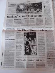 Cumhuriyet Gazetesi - 25 Ocak 2007 - Beşiktaş'ta Protestolu Kongre - Futbolda Pankart Sıkıntısı - Şenes Erzik UEFA'da Tarihe Geçiyor - İsmail Cem Yaşamını Yitirdi - Türkiye Uğur Mumcu'yu Unutmadı - Türk Hazır Giyimine Darbe