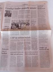 Cumhuriyet Gazetesi - 8 Ocak 2011 - Emenike'nin Kefili Yobo - Yıldırım Demirören- Mozart'ı Kim Zehirledi - Muhteşem Yüzyıl Dizisi - Halit Ergenç - Meryem Uzerli - Faik Bulut Tahliyeler Siyasi Karar - Yargıtay Başkanı Gerçeker'den Hizbullah Açıklaması - 12 Eylül Mağduru AKP Darbesi