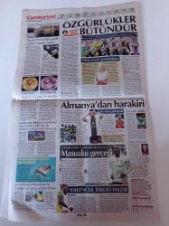 Cumhuriyet Gazetesi - 24 Kasım 2022 - Ebrar Karakurt - One Love Protestosu - Enner Valencia - Twitter'in Yeni Rakibi Hive - NASA Güneşin Modu Düşmüş Gibi Görünüyor - Beşar Esad Recep Tayyip Erdoğan'ın Teklifini Reddetti - İstanbul İçin Deprem Uyarısı