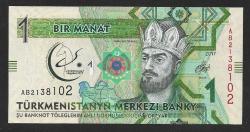 ** TÜRKMENİSTAN ( 1 * MANAT ) 2017 - ÇİL