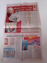 Cumhuriyet Gazetesi - 5 Haziran 2022 - Sayı 1682 - Zafer Algöz Fotoğrafı - Marilyn Monroe'nun Yüzü Kimin Elinde - Erşan Kuneri - Söylenceler Adası Santorini- Yeni Türkü - Derya Köroğlu - Dünya Çevre Gününde Bir Amazon Öyküsü