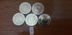 2023 50  KURUŞ  5 Lİ SET  ÇİL TCM 5307