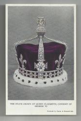 THE STATE CROWN OF QUEEN ELIZABETH / KRALİÇENİN DEVLET TACI KARTPOSTALI...