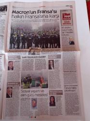 Cumhuriyet Gazetesi - 9 Aralık 2018 - Vakıfbank Finalde - Ersun Yanal Fenerbahçe'ye Doğru - Gaz Devi Bir Öte Gezegen Balon Gibi Şişiyor - Mars'ın Sesi Duyuldu - Fransa'da Sarı Yelekli Eylemi Avrupa'ya Yayılıyor - İonna Kuçuradi - İsmet İnönü'nün Adolf Hitler'e Yanıtı