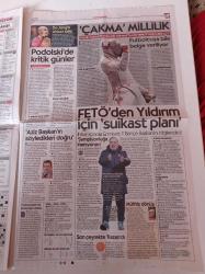 Cumhuriyet Gazetesi - 21 Ocak 2017 - FETÖ'den Aziz Yıldırım İçin Suikast Planı - Podolski - Lambada'nın Sesi Veda Etti- Terör Korkusu Truva'yı Da Vurdu - Palmira'nın Gözyaşları Dinmiyor - Dur Kalk Şampiyonu İstanbul- Trump Protestolarla Göreve Başladı- Dayakçı Vekile Koruma Verildi
