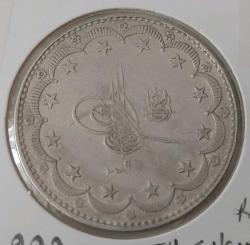 REŞAT 1327-9 GÜMÜŞ 20 KURUŞ OSMANLI SULTAN V.MEHMET DÖNEMİ ORİJİNAL 1SS2EE ÇİL ÇOK NADİRDİR